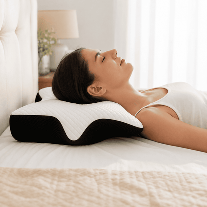 Oreiller Cervical Ergonomique – Mousse à Mémoire de Forme